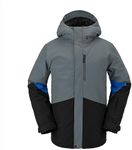 Volcom Men's Standard V.CO LP Insulated Snowboard Ski Winter Jacket, Dark Grey S4