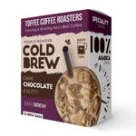 Toffee Coffee Roasters | Cold Brew Dark Chocolate and Nutty Roasted Coffee Bags| As Seen On Shark Tank | Easy Brew Coffee | Pack of 3 Bags | 100% Arabica Coffee | Makes 12 Cups of Coffee |