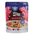 FIT & FLEX Baked Crunchy Granola Happy Berries Oat Rich Cereal With High Protein&Fibre Ready To Eat Healthy Granola For Breakfast Real Freeze Dried Fruits Snacks As Seen On Shark Tank India 450 Gm