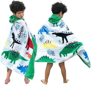 Bavilk Kids Bath Towels, Kids Towel Girls Boys Hooded Beach,Bathroom,Pool Swim Towels 30 × 50 INCH Large Size Ultra Absorbent Cute Cartoon Animal Full Vitality 100% Cotton Wearable Wrap for Child