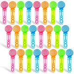 JOYIN 24 Pack Mini Bubble Wands for Themed Birthday, Wedding, Bubble Maker Toys for Kids, Summer Gifts Bubbles Fun Toys