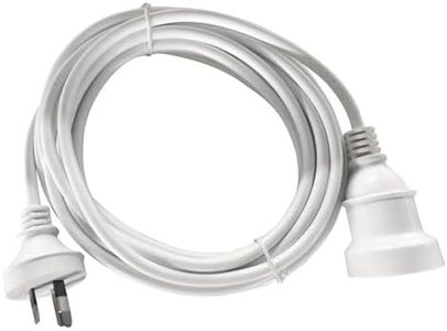 8Ware AU Male to Female Main Power Extension Cable, 5 m Length, White