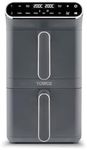 Tower T17190GRP Vortx XL Dual Stack Air Fryer with Digital Control Panel, Space Saving Design, 6 Preset Cooking Modes, Match Cook & Smart Finish Functions, 2460W, 11L, Graphite with Chrome Trim