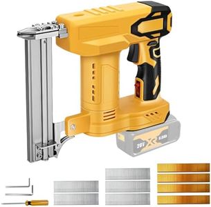 Cordless Nail Gun Compatible with DEWALT 20V Battery, 100W Electric Stapler Brad Nailers for Wood with 500 Nails and 500 Staples - Without Battery and Charger