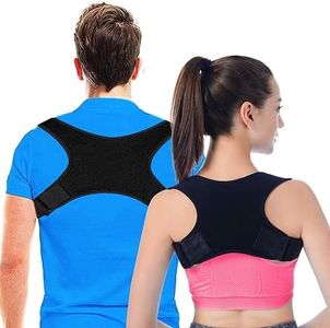 Vaunn® Correcteur de posture pour femmes et hommes, soutien dorsal supérieur réglable pour dos de posture - Soutien et soulagement de la douleur du cou, des épaules et du haut du dos