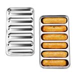 DIY Homemade Sausage Hot Dog Mold, 304 Stainless Steel Non-Stick Sausage Mould Hot Dog Mold Baby Food Supplement Meat Sausage Mould for Oven Steamer