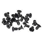 uxcell M3 x 5mm Phillips Screw Fastener Black for Laptop PC TV Fan Switch 150pcs