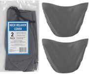 IMPRESA [2 Pack Microfiber Cover for Neck Stretcher Pillow - Drawstring for Cervical Neck Traction Pillow - Universal Fit for Neck Decompression Devices - for Neck Pain Pillow - 10Lx7” Dia