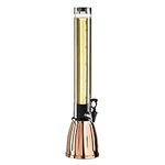 OGGI Beer Tower 3L/100oz - Beverage Dispenser with Spigot & Ice Tube, Margarita Tower, Mimosa Tower, Perfect Drink Dispensers for Parties, Drink Tower, Holds 6 Pints of Beer - Copper