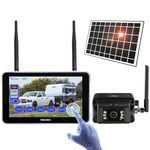Haloview Byte Tango BT7 Wireless Solar Backup Camera 1080P Solar Powered with Touch Monitor for RV