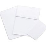 EMOOR Japanese Futon Cover Set PRESSO (Fitted Sheet, Comforter Cover & Pillowcase) Twin/Twin-Long (White), Made in Japan 100% Cotton Elastic Tatami Floor Sleeping Mat Bed Linen