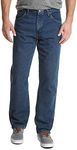 Wrangler Men's Authentics Classic Relaxed Fit Jean, Dark Stonewash, 36W x 32L
