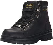 Ad Tec 6in Steel Toe Laceup Leather Work Boots for Women - Soft Padded Collar, Oil and Slip Resistant Outsole