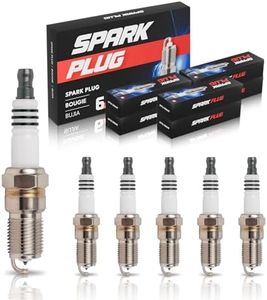 ENA Set of 6 Iridium Spark Plug Compatible with Ford Lincoln Mercury Mazda Cadillac Crown Victoria E150 E250 F150 Expedition Explorer SRX STS XLR V8 1978-2008 4.1L 4.6L Replacement for SP493 AGSF32PM