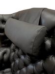 Encoreco Leather Neck Pillows, Neck Pillow for Recliner, Neck Support Pillow for Neck Pain Relief and Cervical Support Alleviating Tension and Muscle Strain. (Black).