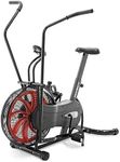 Marcy Fan Exercise Bike with Air Resistance System – Red and Black – NS-1000