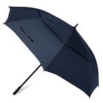 Prospo 72 Inch Huge Oversize Automatic Open Golf Umbrella, Chhata Umbrella, Double Canopy Vented Windproof Stick Umbrella for Beach, Patio, Outdoor