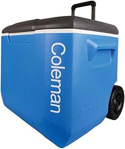 Coleman 60 QT, Insulated Chest with Wheels 56 L, Cool for 4 Days, Unisex Adult, Blue, 57 x 44 x 45 cm