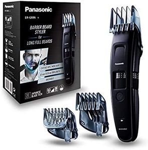 Panasonic ER-GB86-K503 - Recortadora Ideal Barbas Largas con Peine-Guía, 3 en 1 Cabello, Barba y Cuerpo