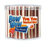 Bow Wow Treats Yum Meat Dog Treat 35PC Tub, Pack of, transparent