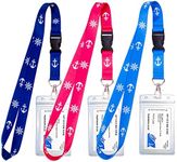 Cruise Lanyards, 3 Pack Waterproof 