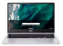 Acer Chromebook 315 15.6" FHD Laptop - Intel Celeron N4500, 4GB RAM, 64GB eMMC, Chrome OS, Protective Sleeve Included (with Microfiber Cloth) - Pure Silver (CB315-4H-C7A1)