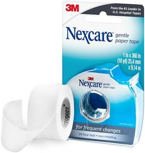 Nexcare Gentle Paper Tape Roll Plaster Dressings Bandages, White, 19 mm x 7.31 Meter Size