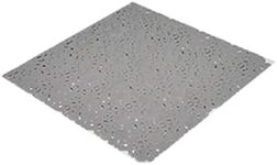 Bubbles Non-Slip Square Shower Mat Pearly Grey 20″L X 20″W