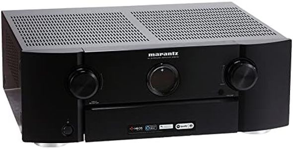Marantz SR6015 9.2-Kanal AV-Verstärker, HiFi Verstärker, Alexa kompatibel, 7 HDMI Eingänge und 3 Ausgänge, 8K Video, WLAN, Musikstreaming, Dolby Atmos, AirPlay 2, HEOS Multiroom, Schwarz