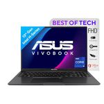 ASUS Vivobook 16 (2023)Thin & Light Laptop,Intel Core i9-13900H 13th Gen, 16" (40.64 cm) FHD+(16GB RAM/512GB SSD/Intel Iris Xe/Win 11/Office 2021/Backlit KB/Fingerprint/Black/1.88 kg) X1605VA-MB947WS