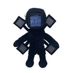 Skibidi Toilet Plush Toy,11" Skibidi Toilet Titan Speakerman Bosses Plush Doll Titan TV Man Plush Toy Stuffed Anime Game Plush Doll Gift for Fans and Kids(Titan Tv Man)