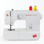 Singer Promise 1408 Zig-Zag Sewing Machine, 8 Built-in Stitches, 24 Stitches Functions with 70W Powerful motor & Feed dog with106 Teeth in 6 Rows (White)-Get Free Online Interactive Master Class