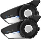 SENA 20S-EVO-01D Motorcycle Bluetooth Headset Communication System, 2 Pack