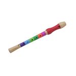 Wooden Flute Educational Colorful Flute Toy Wood Recorder for Kids Children Practice Musical Instrument Sound Toys Kids Early Education Musical Wood Flute 32.5 * 3.3cm (Seven Colors)