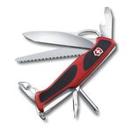 Victorinox, Ranger 78 M Grip, Swiss Army Pocket Knife, Large, Multi Tool, Camping, 12 Functions, Blade, Screwdriver 3 mm, Bottle opener, Lockable Blade, One Hand