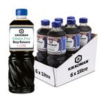 Kikkoman Tamari Gluten free Soy Sauce, 1 Litre, (Pack of 6), Naturally Brewed