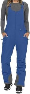 VOGFFR Ski Pants Women Waterproof,Snow Bibs Women Insulated Waterproof Bib Overalls Snowboarding Winter Athletic Pants Windproof Warm Ski Overalls Blue