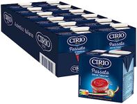 CIRIO Passata, Smooth Sieved Tomatoes, Tomato Sauce, Italian, Carton, 500g (Pack of 12)