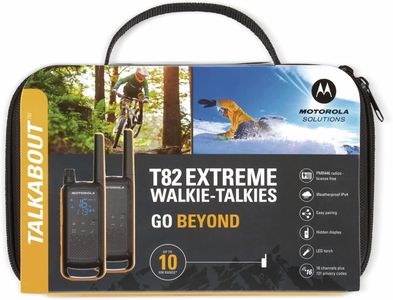 Motorola Talkabout T82 Extreme 2-Way Walkie Talkie Twin Pack – Yellow/Black