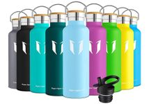 Super Sparrow Stainless Steel Water Bottle -620ml- Vacuum Insulated Metal Water Bottle - Standard Mouth Flask - BPA Free - Ideal Straw Water Bottle for Work, Gym, Travel, Sports