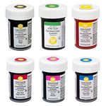 Wilton Icing Colour Gel Paste Primary Rainbow Colours Set - 6 x 28g pots …