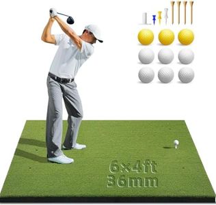 Bltend Golf Mat: 6x4ft 36MM Thick Heavy-Duty Golf Hitting Mats Practice Outdoor/Indoor, Elite Artificial Turf Matt Training Aid for Backyard/Garage/Driving Range/Simulators, Ideal Gifts for Men