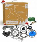 HomeZiplines Zip Line for Kids and Adults Up to 350 Lbs - 100/150 / 200 Ft - Quick Setup Zipline for Backyard Kids and Adults - 100% Rustproof W/Safety Harness - Zip Line for Adults - Zipline Kit