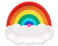 American Greetings Rainbow Party Supplies, Dinner Plates (36-Count)