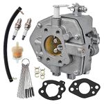 Rebuiman Carburetor w/Gaskets for Briggs and Stratton 845906 844041 844988 844039 305442 305445 305446 305447,with Spark Plug