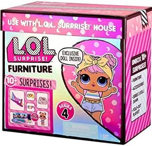 LOL Surprise Furniture, Con Bambola Dawn e 10+ sorprese, Set da gioco pieghevole per bambole in miniatura, Compatibile con casa OMG, Serie 4, Bambola da collezione adatta dai 3 anni in su.