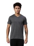 Levi's Men's Plain Regular Fit T-Shirt (PR682513_Dark Grey Melange M)