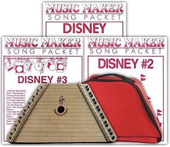 Lap Harp + Carrying Case + 3 Song Packs (48 songs total)