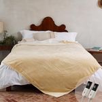 Gotcozy Heated Blanket Queen Size - Electric Blanket with Dual Controller 6 Heating Level & 10 Hour Auto Off Heating Blanket, ETL Certified (84X90 Inch Yellow)