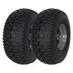 MARASTAR 21446-2PK 15x6.00-6" Front Tire Assembly Replacement for Craftsman Riding Mowers